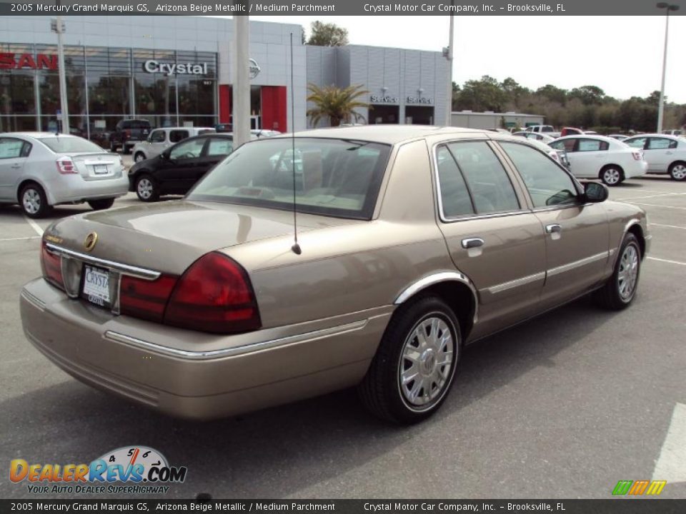 2005 Mercury Grand Marquis GS Arizona Beige Metallic / Medium Parchment Photo #8