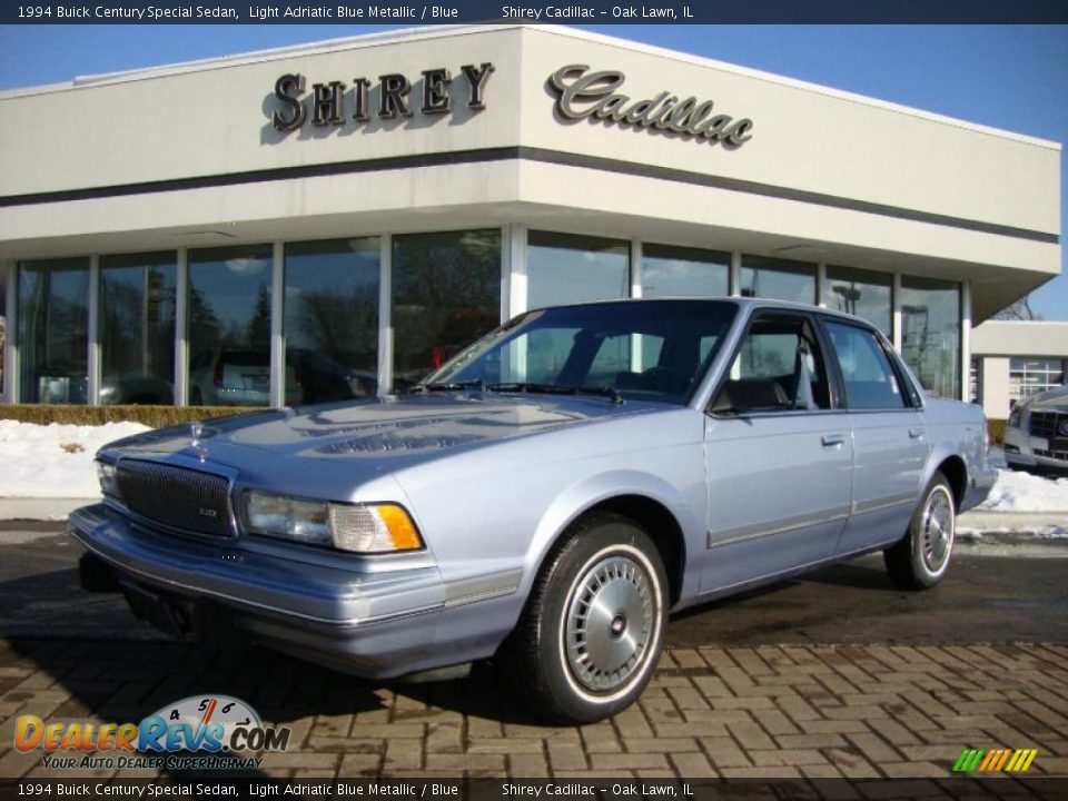 1994 Buick Century Special Sedan Light Adriatic Blue Metallic / Blue Photo #1
