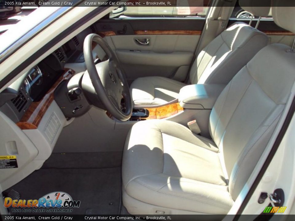 2005 Kia Amanti Cream Gold / Gray Photo #4