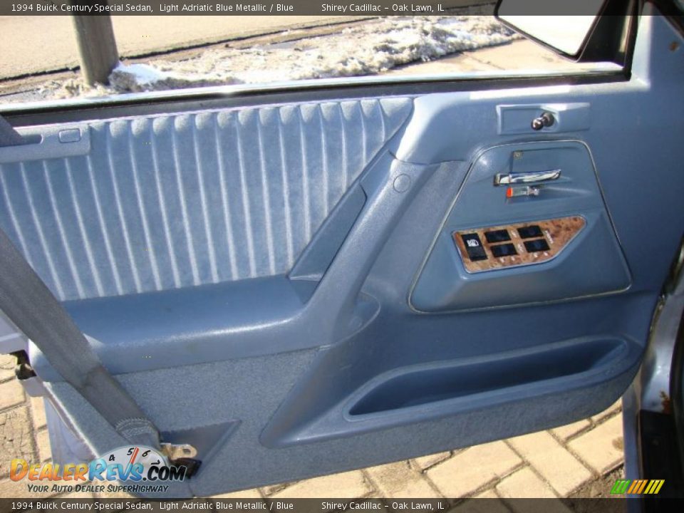 1994 Buick Century Special Sedan Light Adriatic Blue Metallic / Blue Photo #10