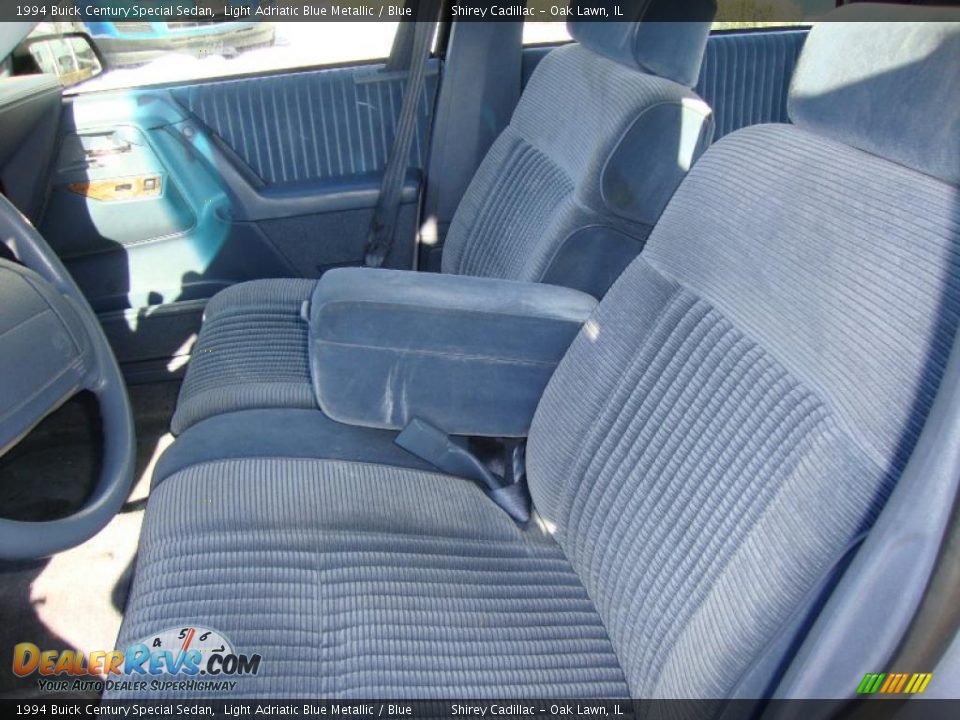 1994 Buick Century Special Sedan Light Adriatic Blue Metallic / Blue Photo #11