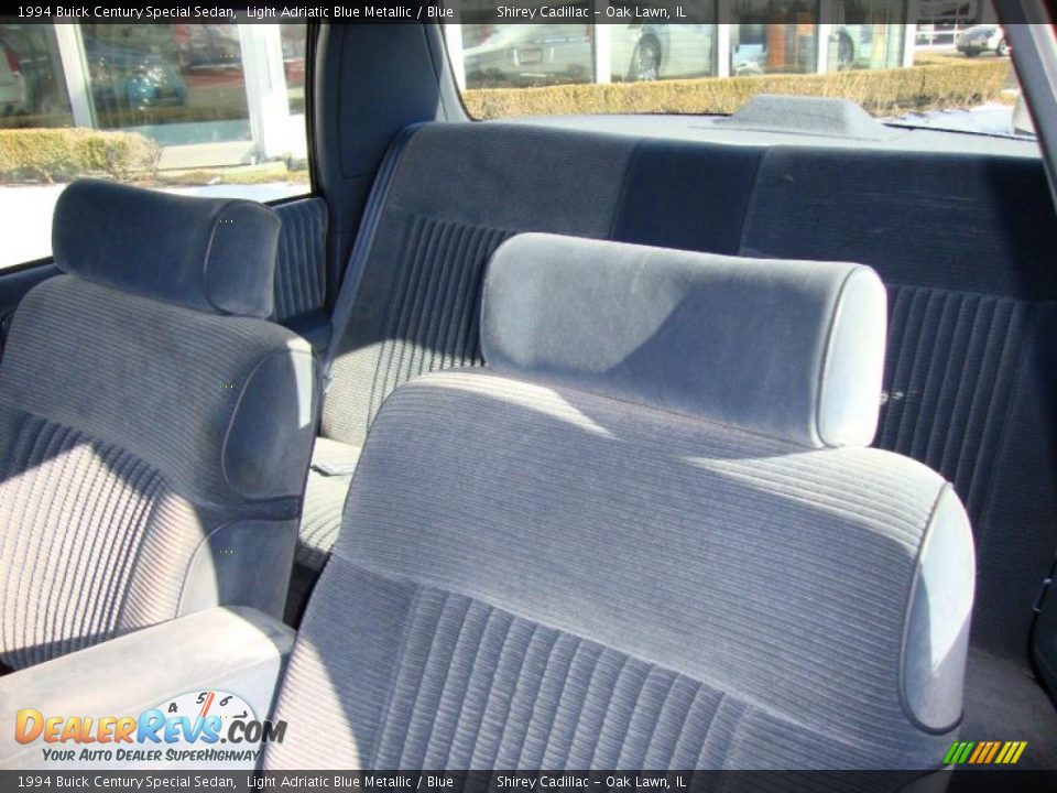 1994 Buick Century Special Sedan Light Adriatic Blue Metallic / Blue Photo #12