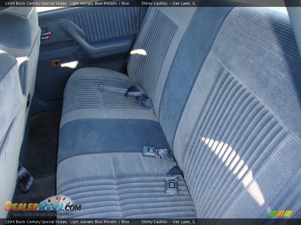 1994 Buick Century Special Sedan Light Adriatic Blue Metallic / Blue Photo #13