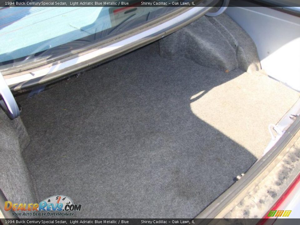 1994 Buick Century Special Sedan Light Adriatic Blue Metallic / Blue Photo #14