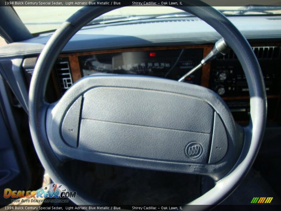 1994 Buick Century Special Sedan Light Adriatic Blue Metallic / Blue Photo #18