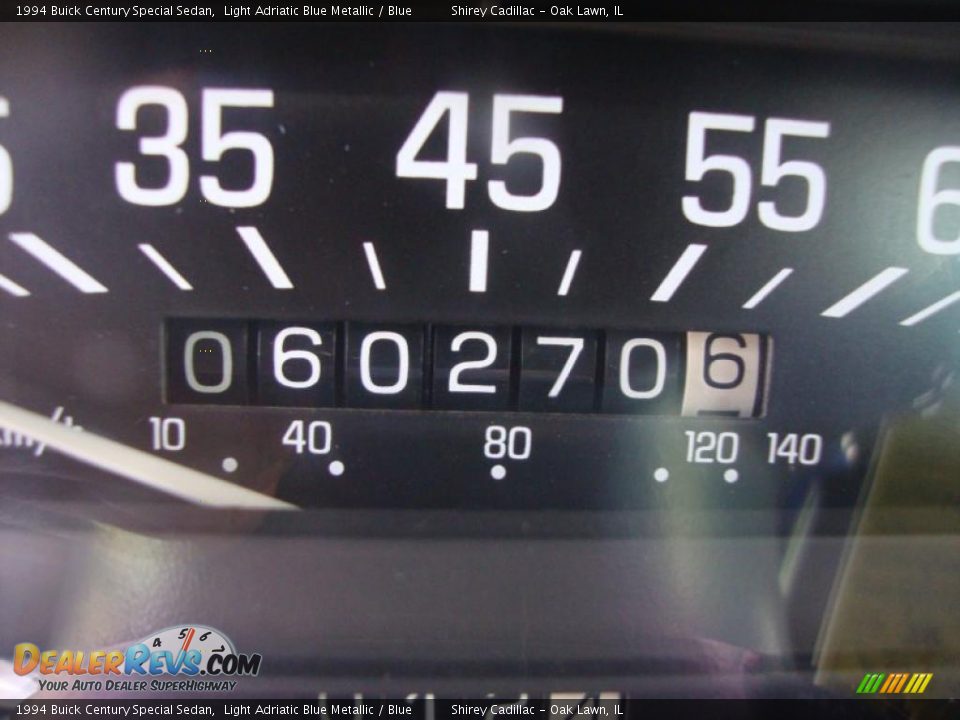 1994 Buick Century Special Sedan Light Adriatic Blue Metallic / Blue Photo #19