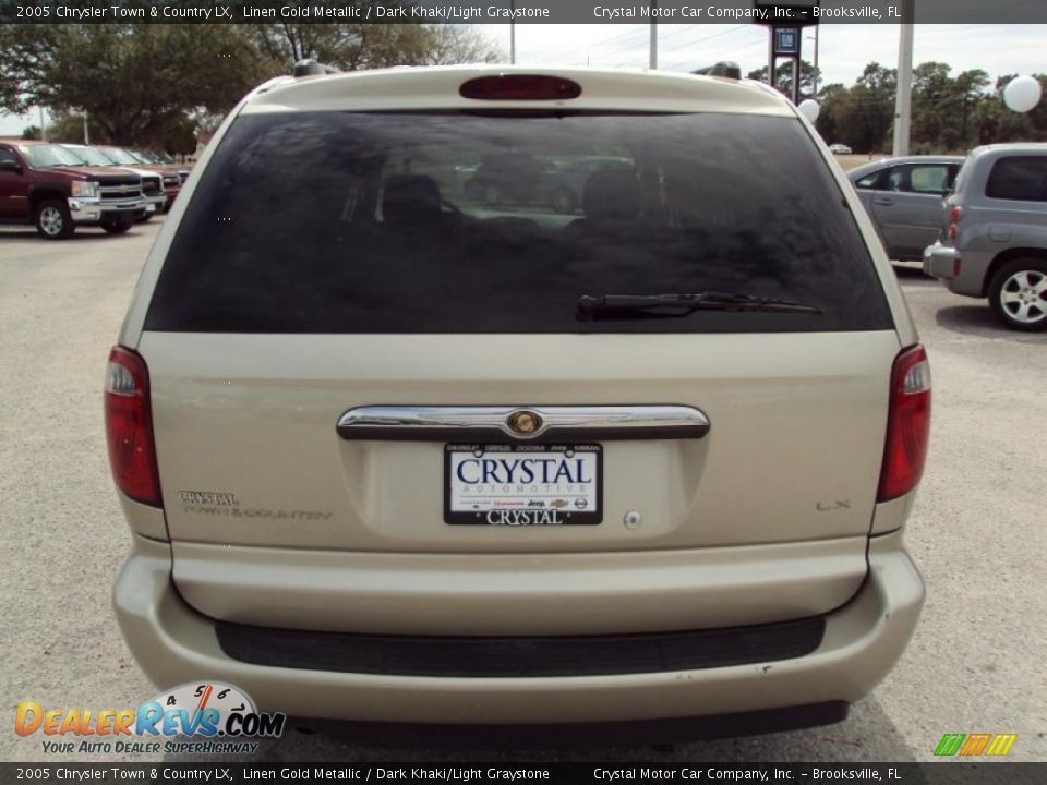 2005 Chrysler Town & Country LX Linen Gold Metallic / Dark Khaki/Light Graystone Photo #8