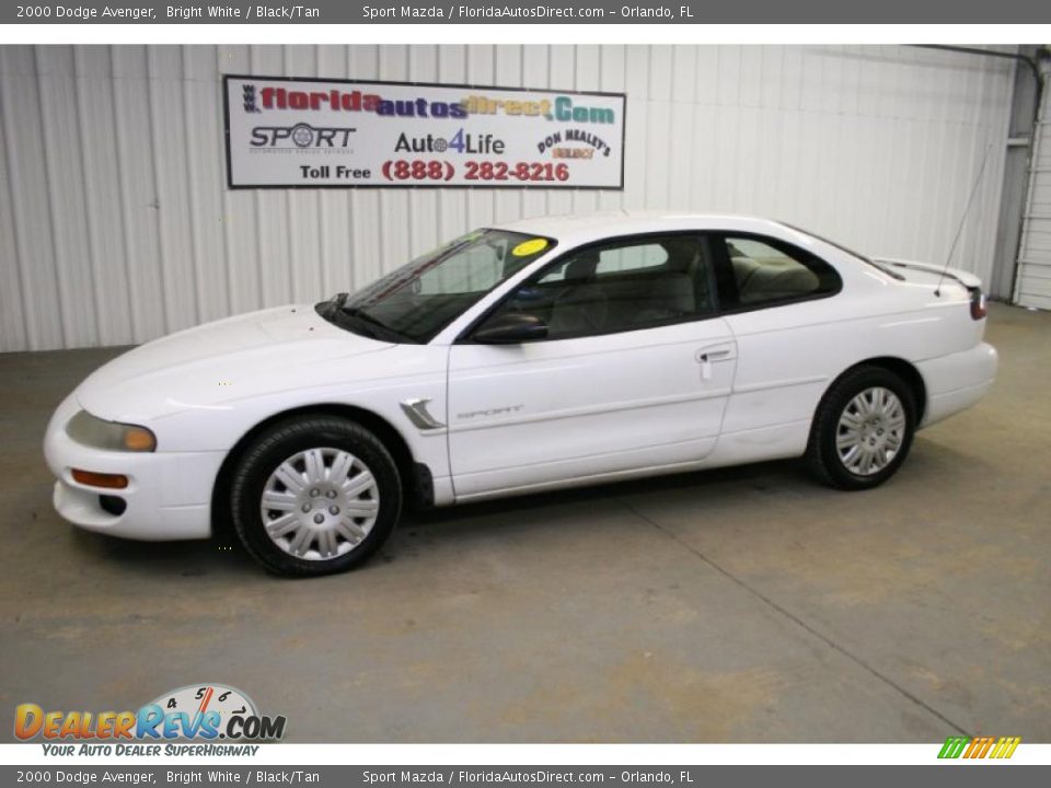 2000 Dodge Avenger Bright White / Black/Tan Photo #8