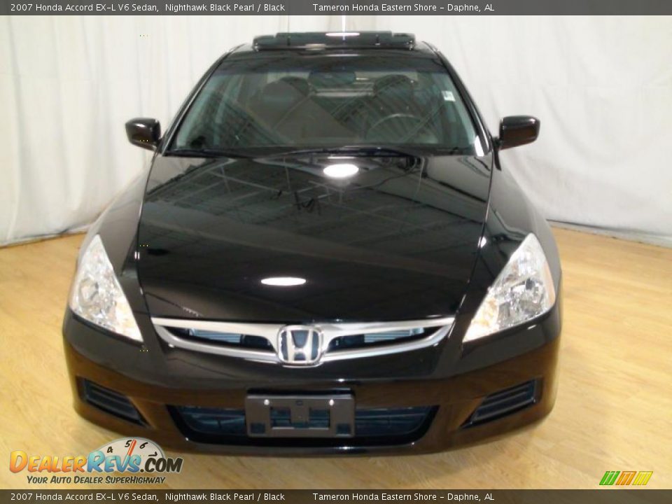 2007 Honda Accord EX-L V6 Sedan Nighthawk Black Pearl / Black Photo #4