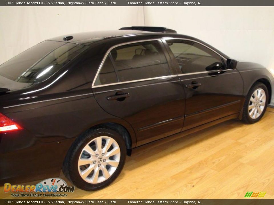 2007 Honda Accord EX-L V6 Sedan Nighthawk Black Pearl / Black Photo #12