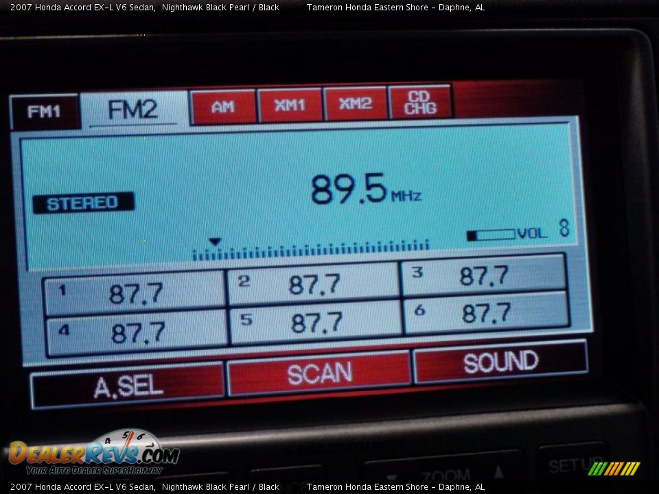 2007 Honda Accord EX-L V6 Sedan Nighthawk Black Pearl / Black Photo #25