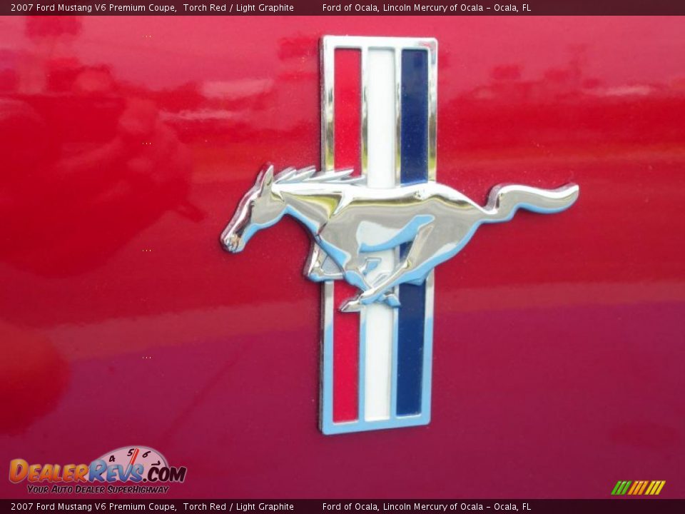 2007 Ford Mustang V6 Premium Coupe Torch Red / Light Graphite Photo #9