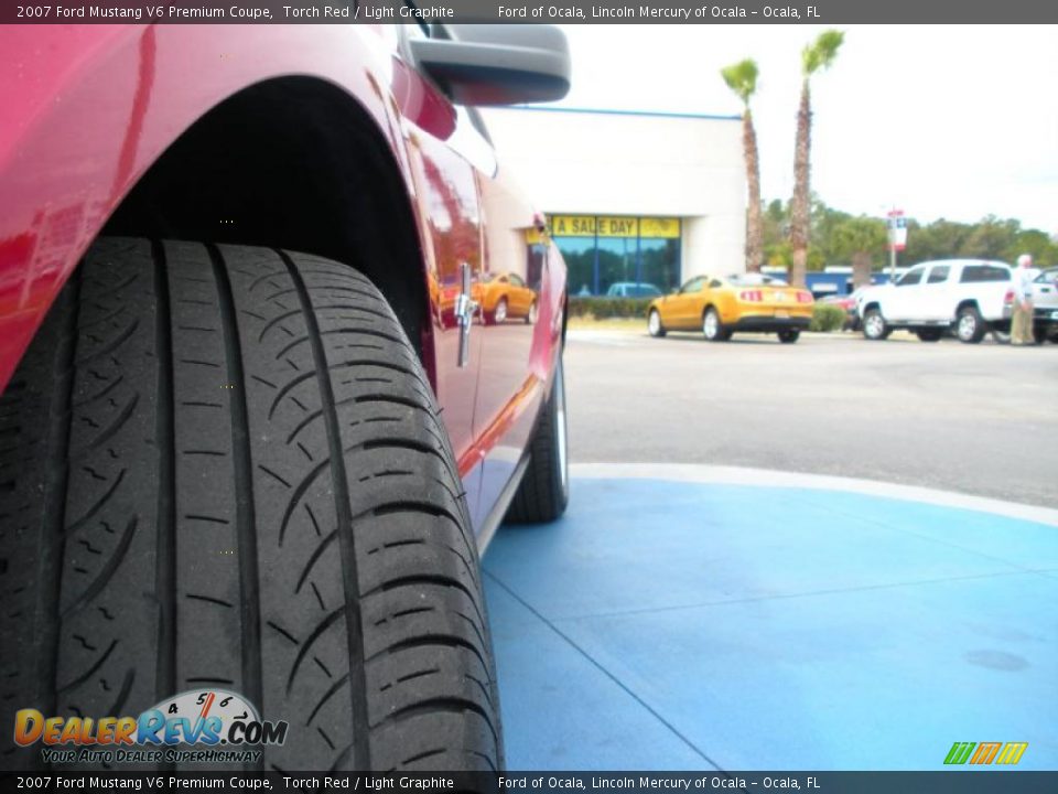 2007 Ford Mustang V6 Premium Coupe Torch Red / Light Graphite Photo #10