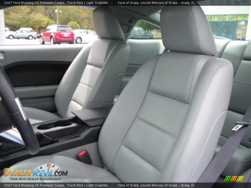 2007 Ford Mustang V6 Premium Coupe Torch Red / Light Graphite Photo #12
