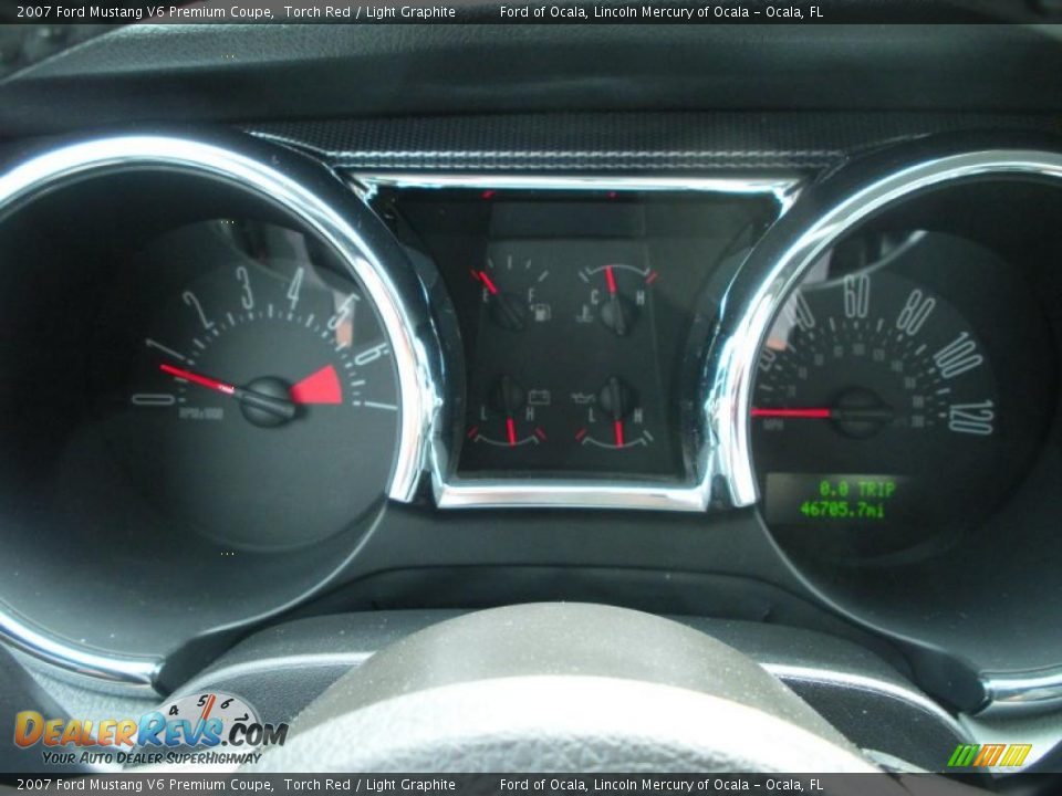 2007 Ford Mustang V6 Premium Coupe Torch Red / Light Graphite Photo #19