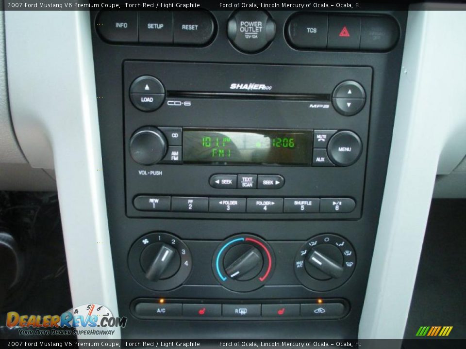 2007 Ford Mustang V6 Premium Coupe Torch Red / Light Graphite Photo #21