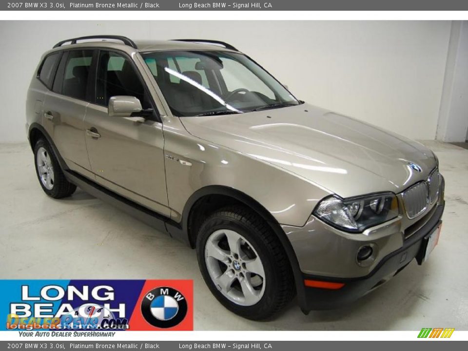 2007 BMW X3 3.0si Platinum Bronze Metallic / Black Photo #1