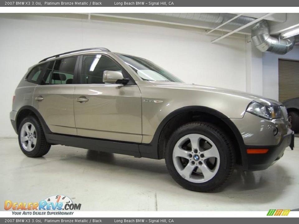 2007 BMW X3 3.0si Platinum Bronze Metallic / Black Photo #2