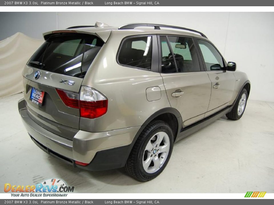 2007 BMW X3 3.0si Platinum Bronze Metallic / Black Photo #6