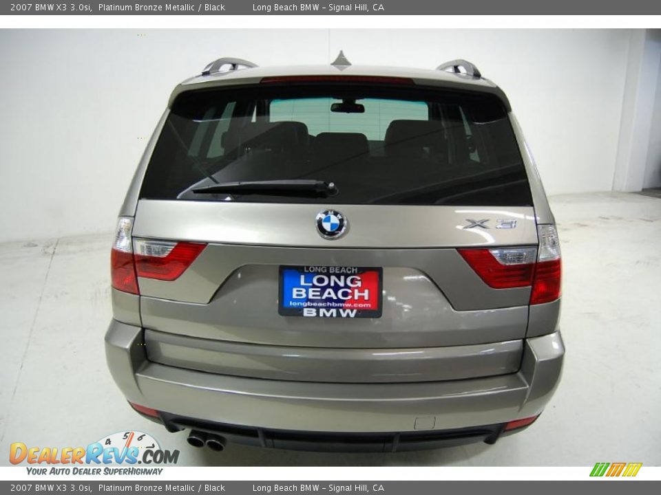 2007 BMW X3 3.0si Platinum Bronze Metallic / Black Photo #7