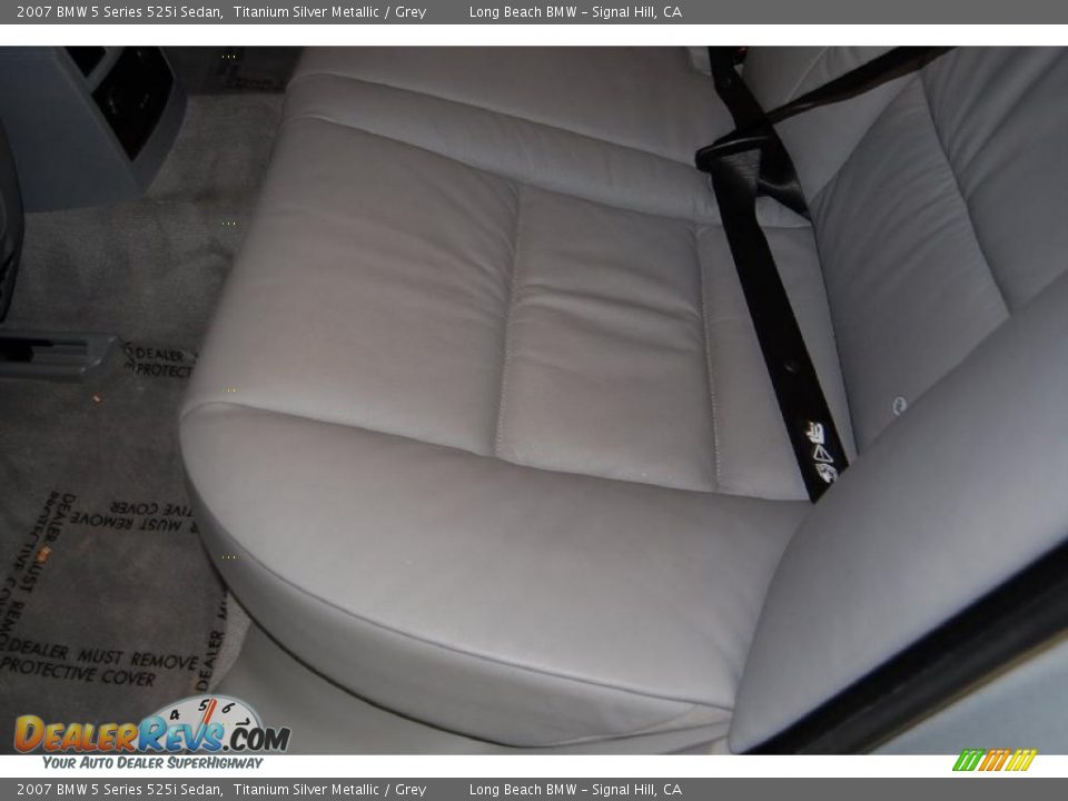 2007 BMW 5 Series 525i Sedan Titanium Silver Metallic / Grey Photo #26