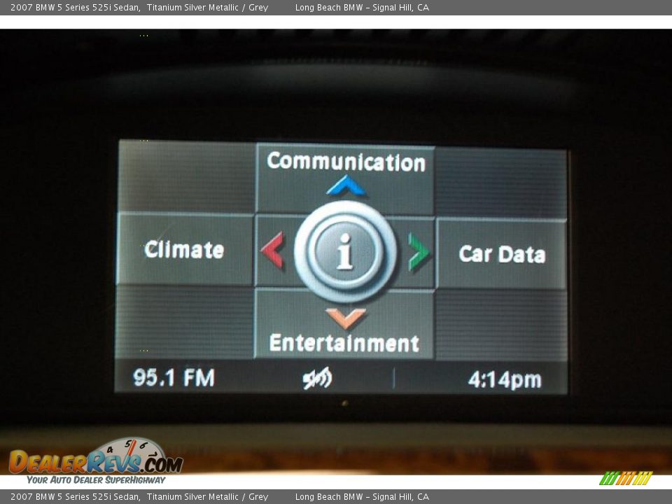 2007 BMW 5 Series 525i Sedan Titanium Silver Metallic / Grey Photo #32