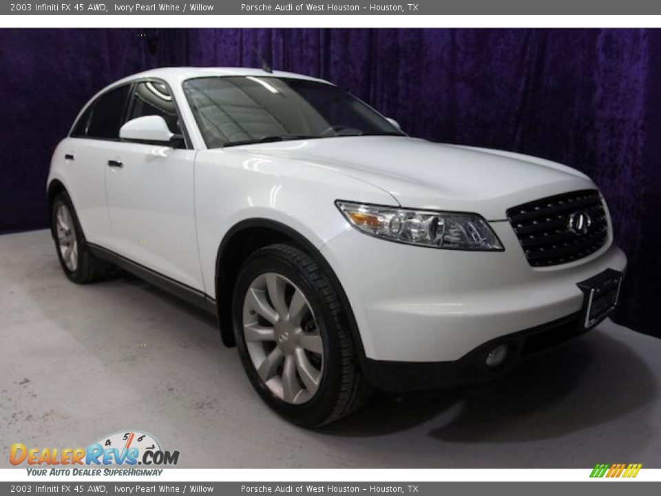2003 Infiniti FX 45 AWD Ivory Pearl White / Willow Photo #1