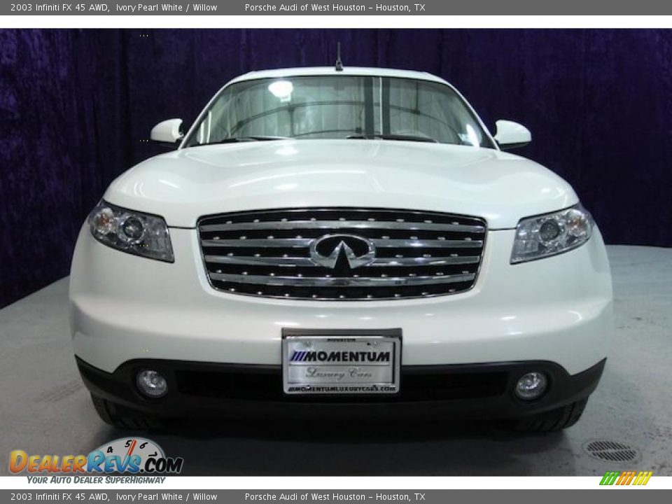 2003 Infiniti FX 45 AWD Ivory Pearl White / Willow Photo #2