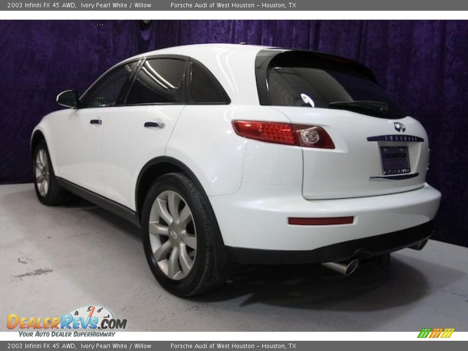 2003 Infiniti FX 45 AWD Ivory Pearl White / Willow Photo #4