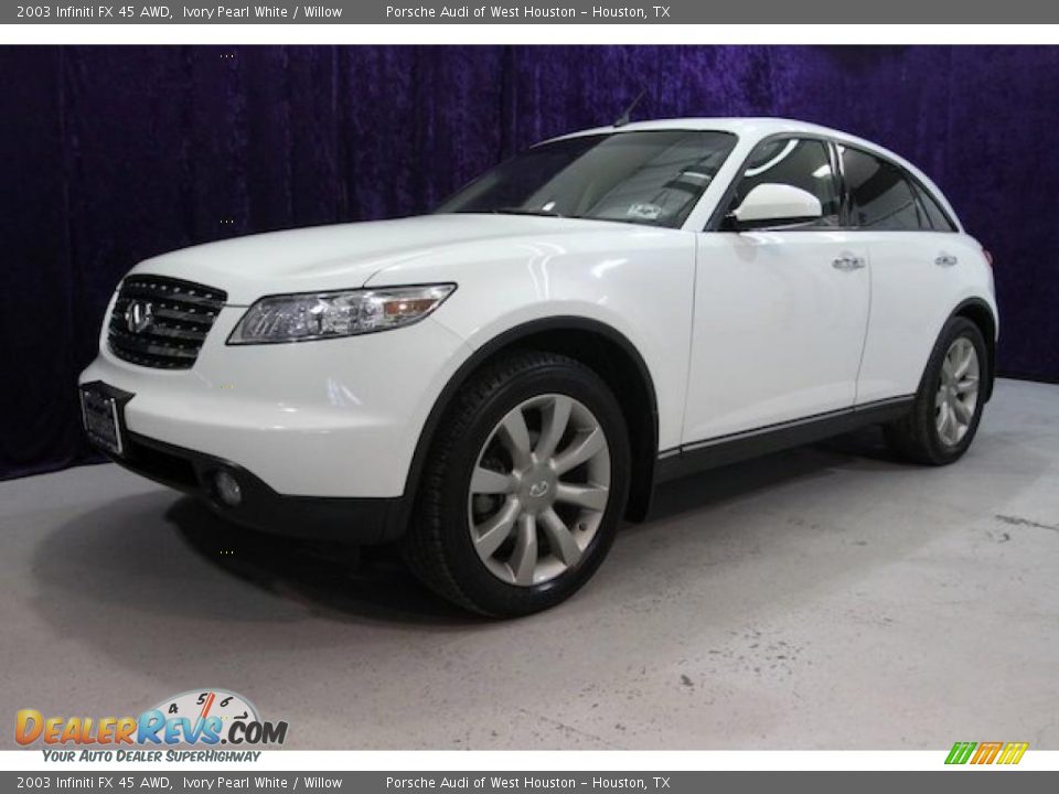 2003 Infiniti FX 45 AWD Ivory Pearl White / Willow Photo #5
