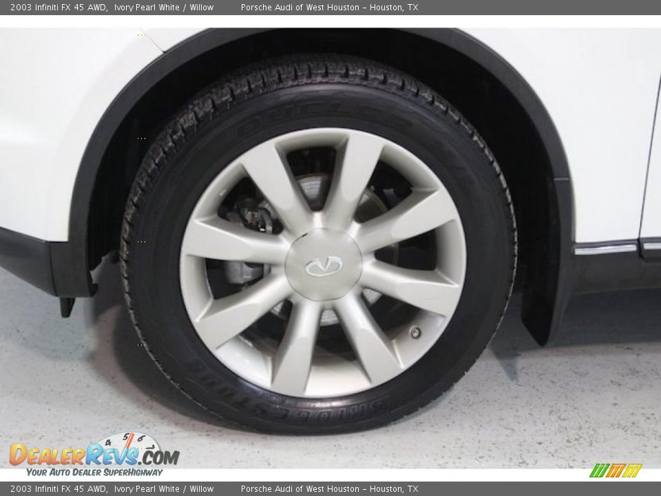 2003 Infiniti FX 45 AWD Ivory Pearl White / Willow Photo #8