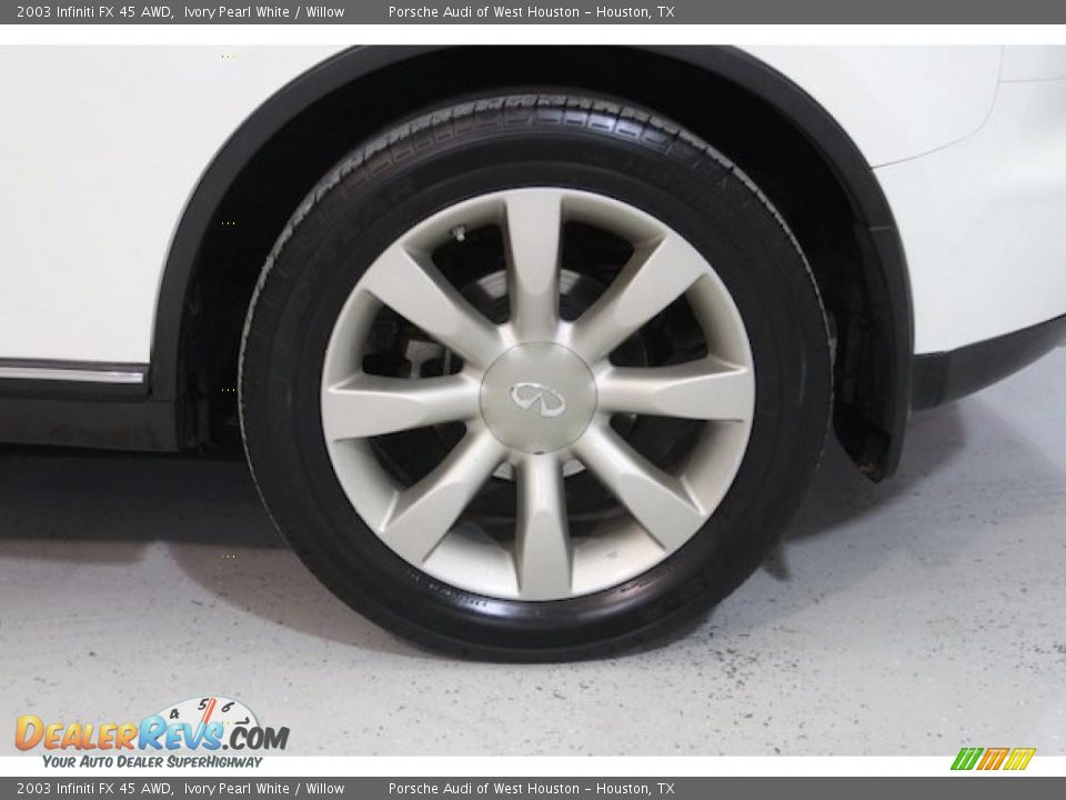 2003 Infiniti FX 45 AWD Ivory Pearl White / Willow Photo #10