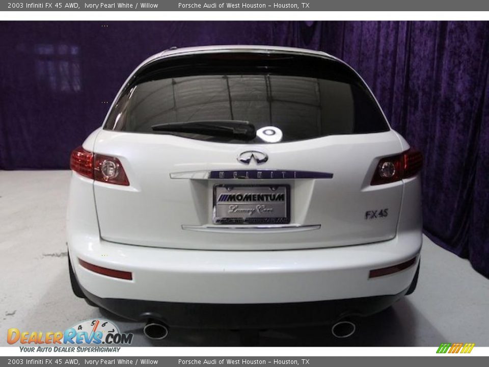2003 Infiniti FX 45 AWD Ivory Pearl White / Willow Photo #13
