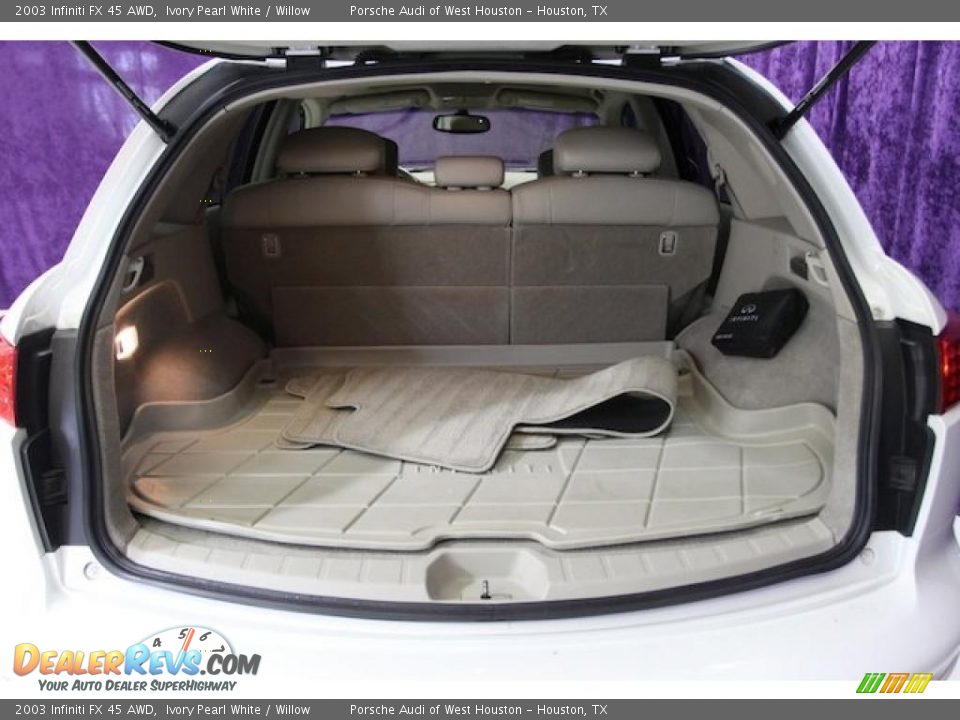 2003 Infiniti FX 45 AWD Ivory Pearl White / Willow Photo #14