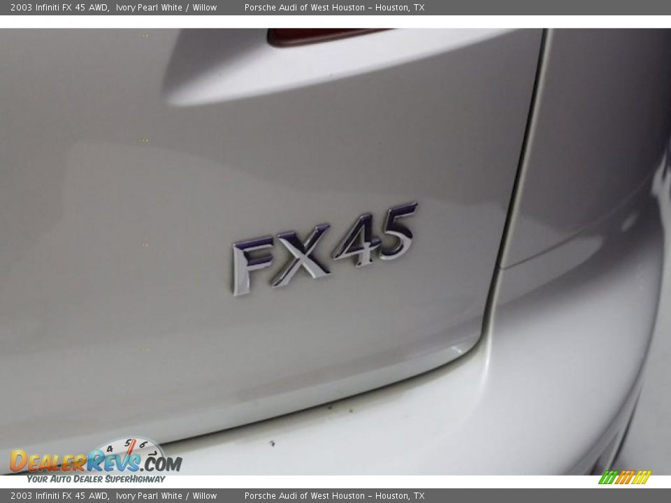 2003 Infiniti FX 45 AWD Ivory Pearl White / Willow Photo #15