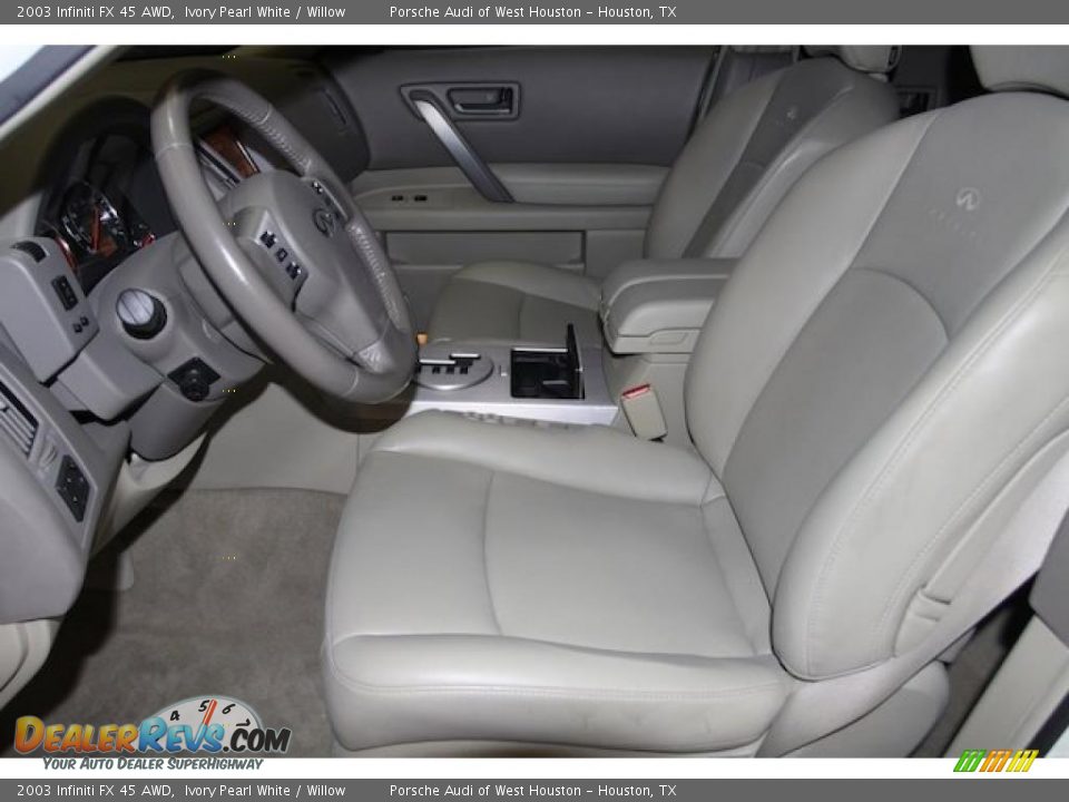 2003 Infiniti FX 45 AWD Ivory Pearl White / Willow Photo #17