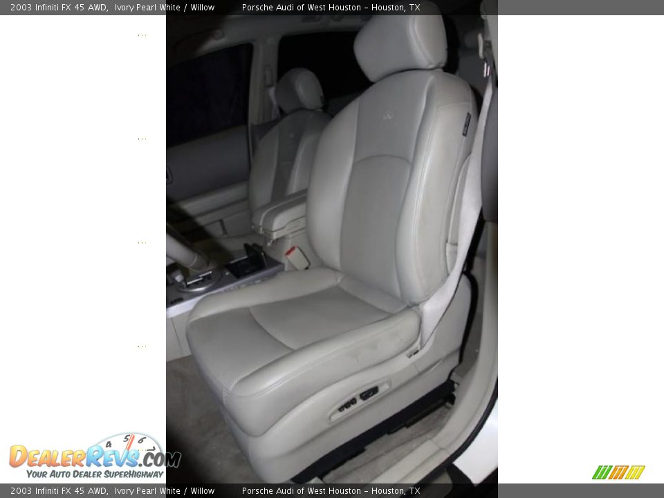 2003 Infiniti FX 45 AWD Ivory Pearl White / Willow Photo #18