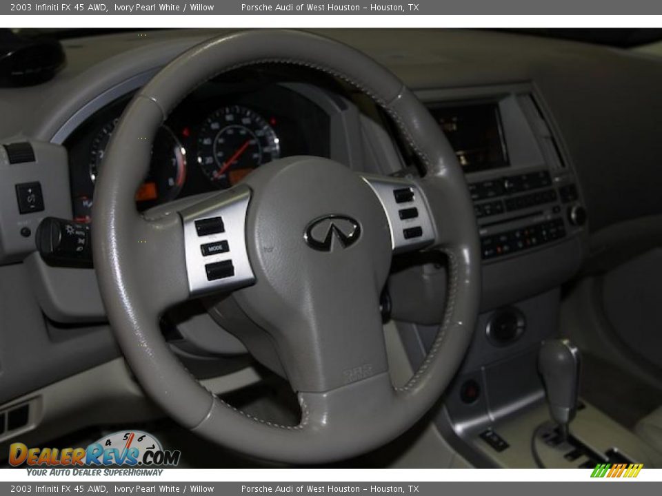2003 Infiniti FX 45 AWD Ivory Pearl White / Willow Photo #20