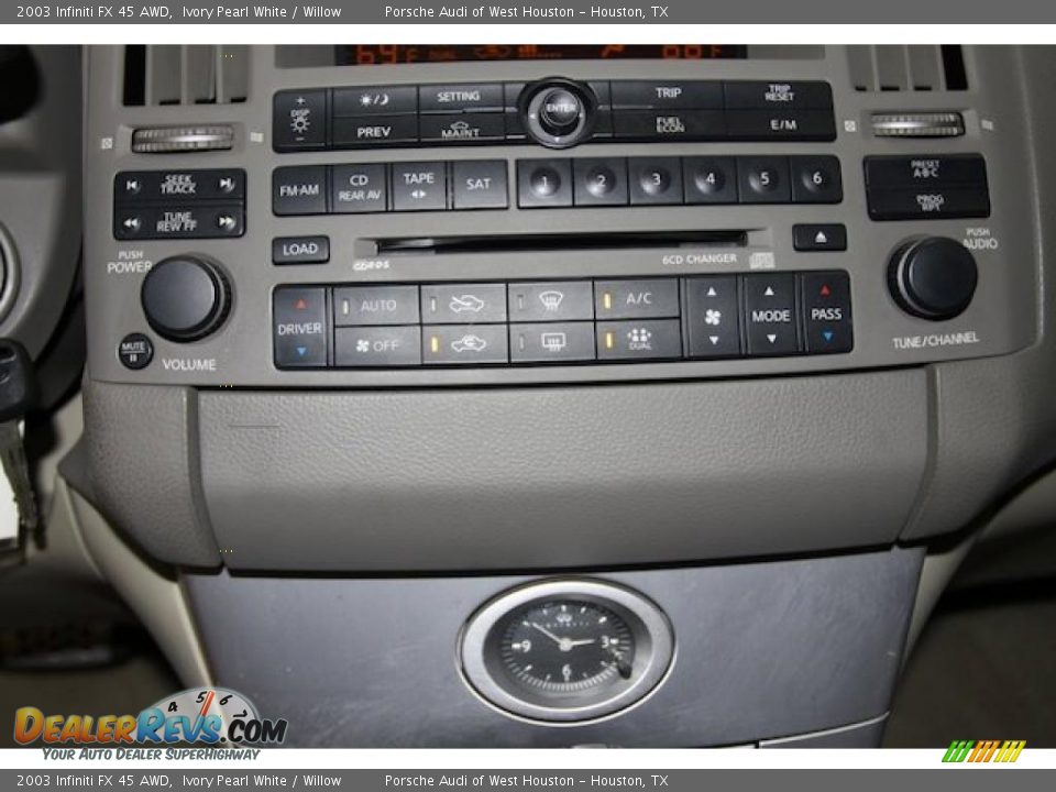 2003 Infiniti FX 45 AWD Ivory Pearl White / Willow Photo #25
