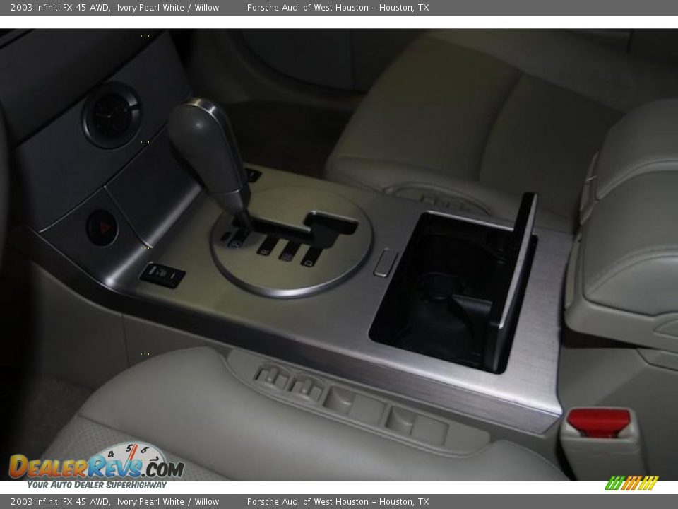 2003 Infiniti FX 45 AWD Ivory Pearl White / Willow Photo #28