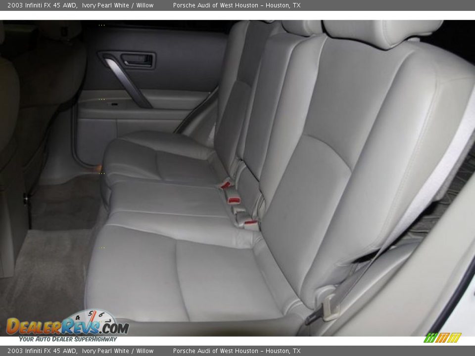 2003 Infiniti FX 45 AWD Ivory Pearl White / Willow Photo #33