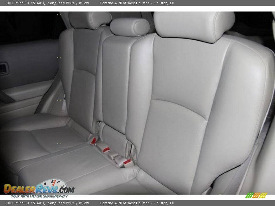 2003 Infiniti FX 45 AWD Ivory Pearl White / Willow Photo #34