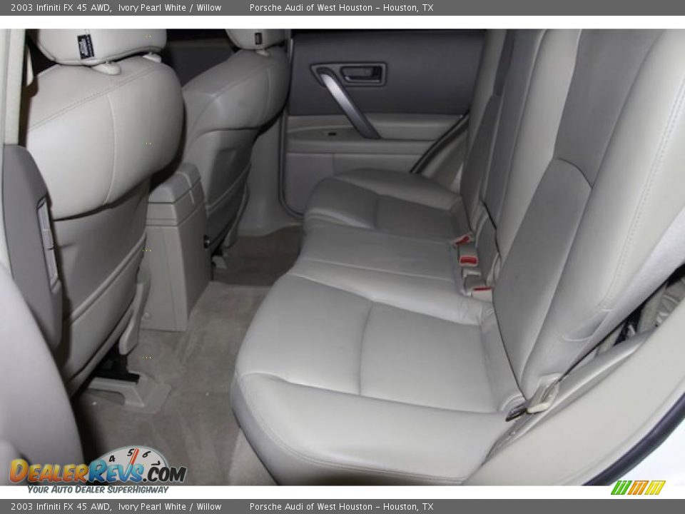 2003 Infiniti FX 45 AWD Ivory Pearl White / Willow Photo #35