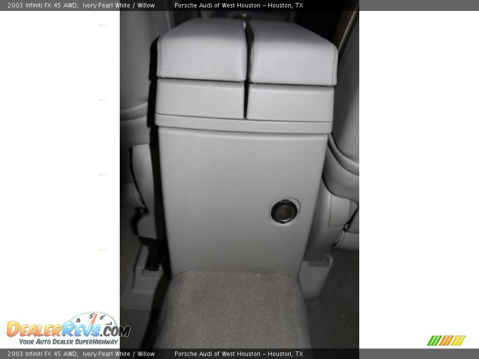 2003 Infiniti FX 45 AWD Ivory Pearl White / Willow Photo #36