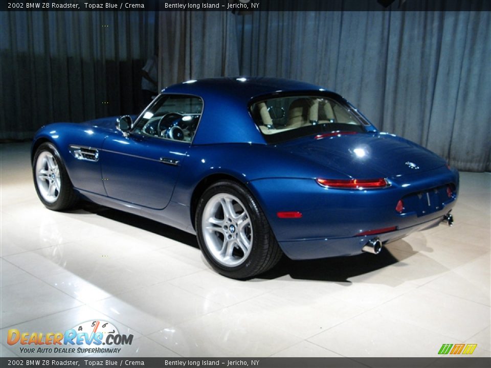 2002 BMW Z8 Roadster Topaz Blue / Crema Photo #2