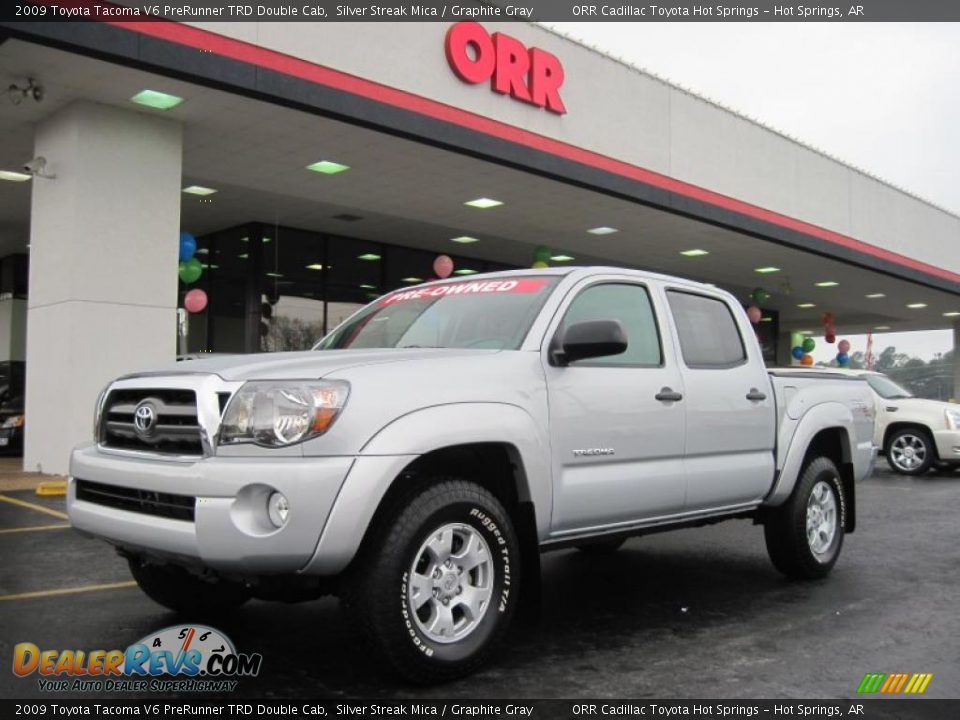 2009 Toyota Tacoma V6 PreRunner TRD Double Cab Silver Streak Mica / Graphite Gray Photo #1