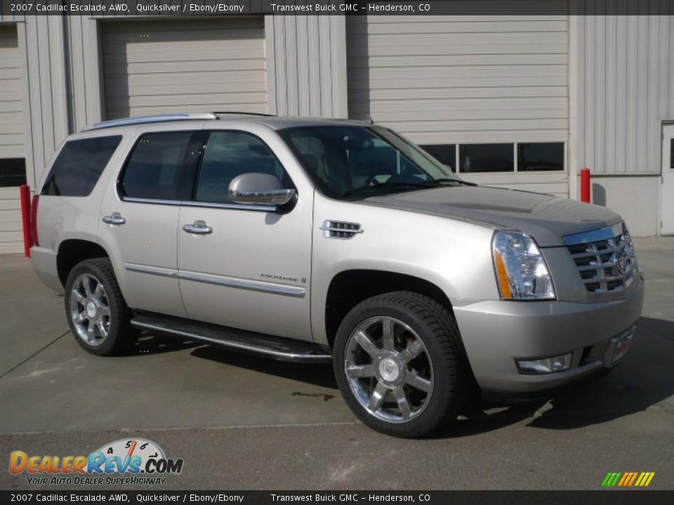 2007 Cadillac Escalade AWD Quicksilver / Ebony/Ebony Photo #1