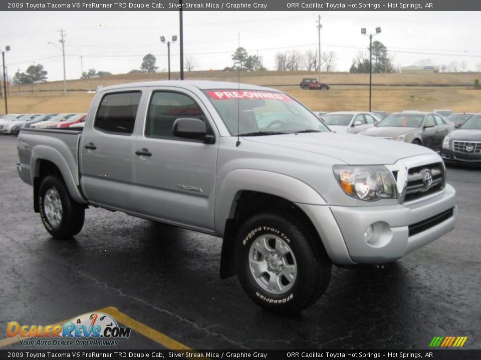 2009 Toyota Tacoma V6 PreRunner TRD Double Cab Silver Streak Mica / Graphite Gray Photo #2
