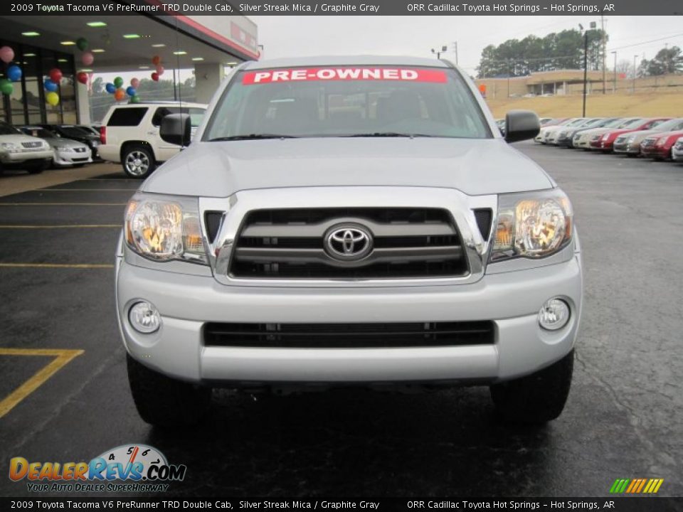 2009 Toyota Tacoma V6 PreRunner TRD Double Cab Silver Streak Mica / Graphite Gray Photo #3
