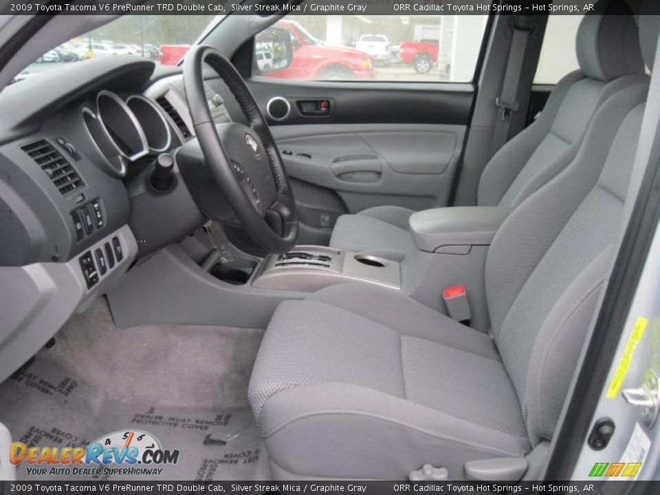 2009 Toyota Tacoma V6 PreRunner TRD Double Cab Silver Streak Mica / Graphite Gray Photo #6